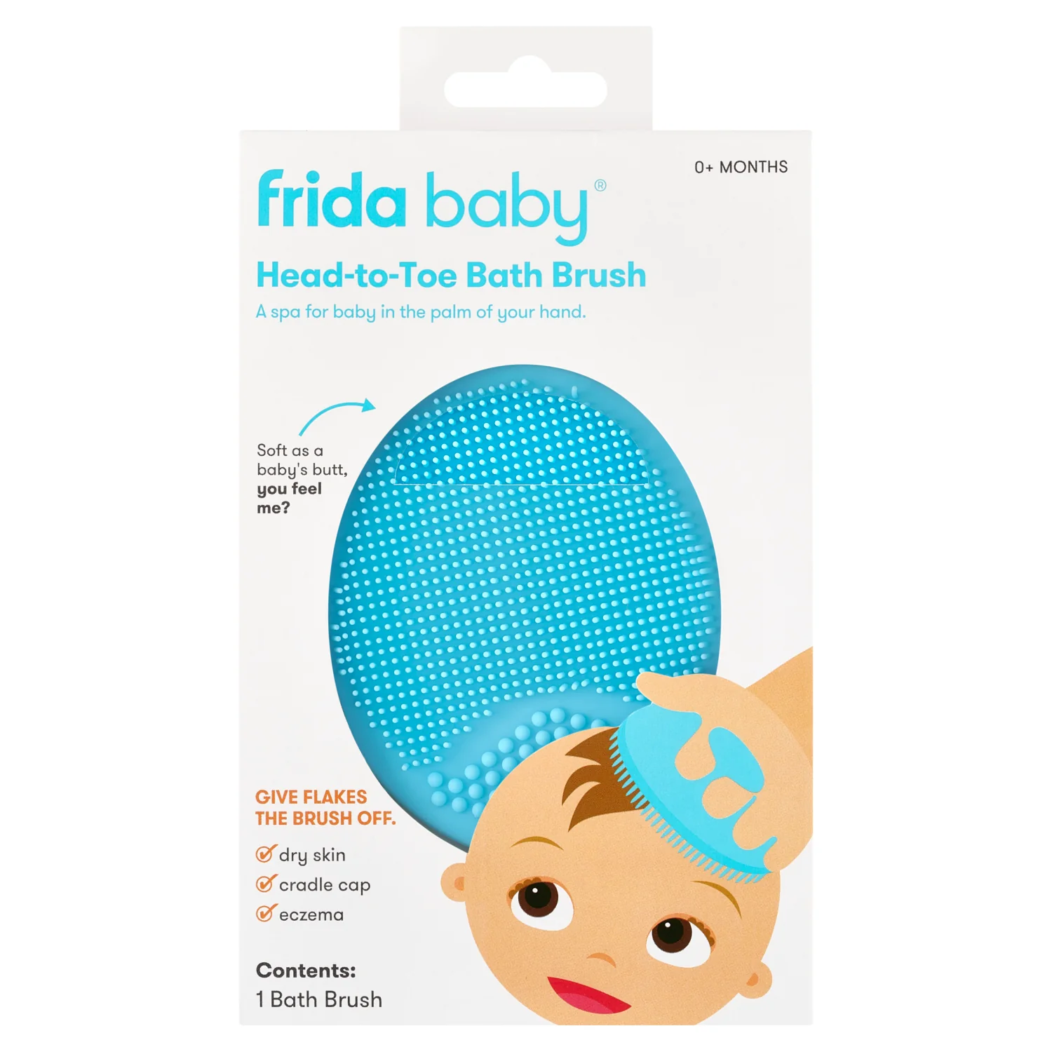FridaBaby DeramFrida Solo silikonowa myjka dla dzieci, 1 szt.
