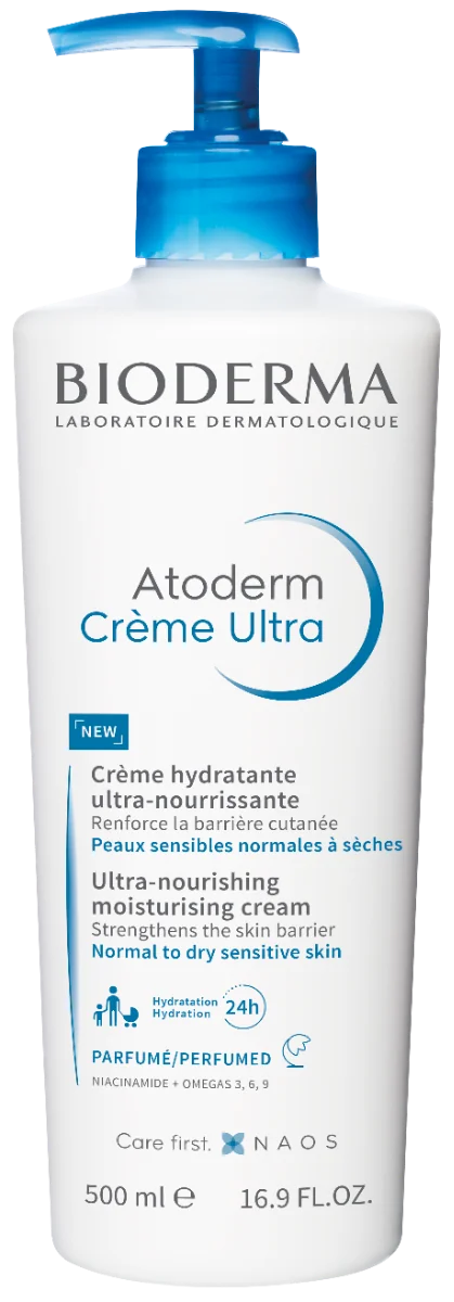 Bioderma Atoderm Crème Ultra perfumed ultra-odżywczy krem nawilżający, 500 ml