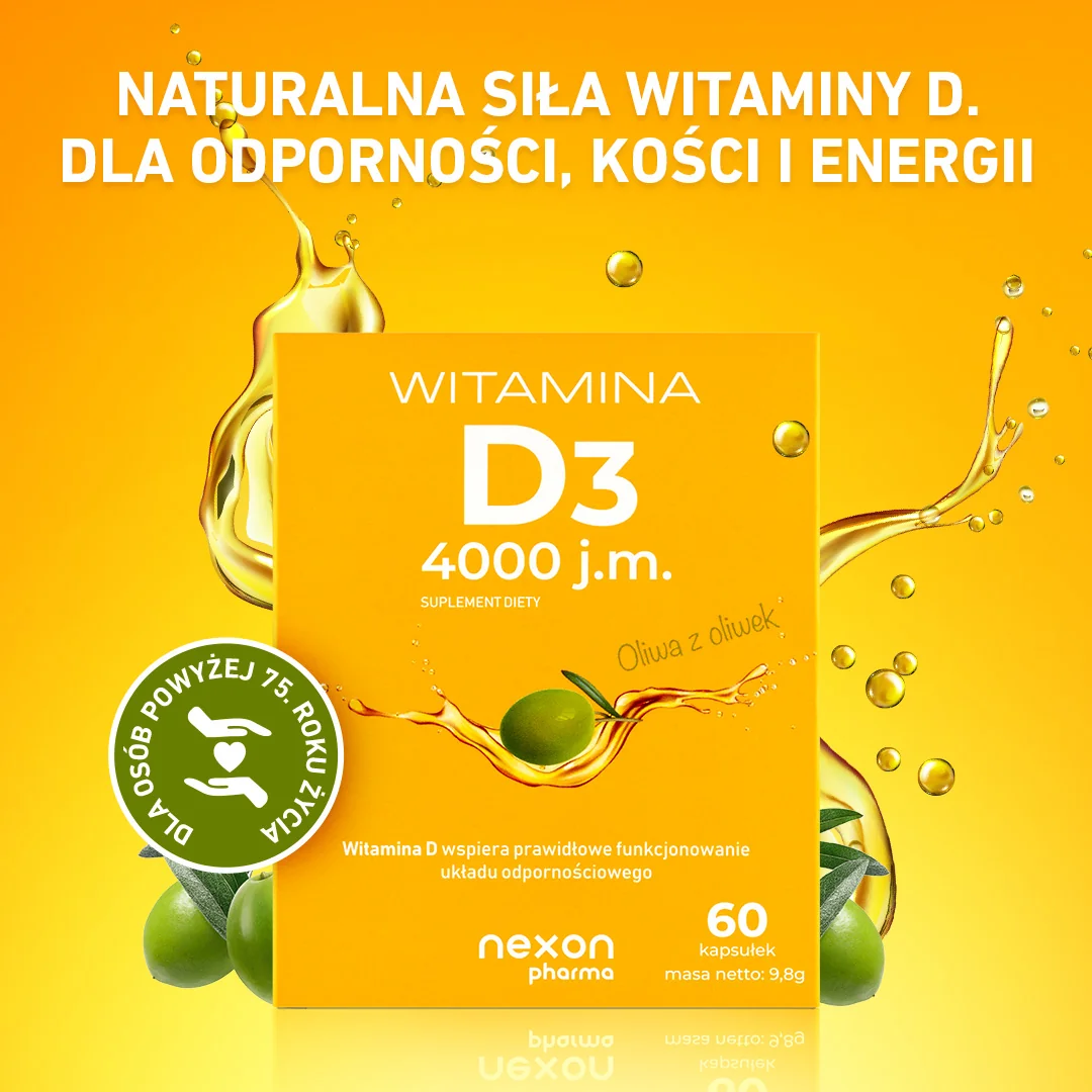 Witamina D3 4000 j.m. 60 kapsułek