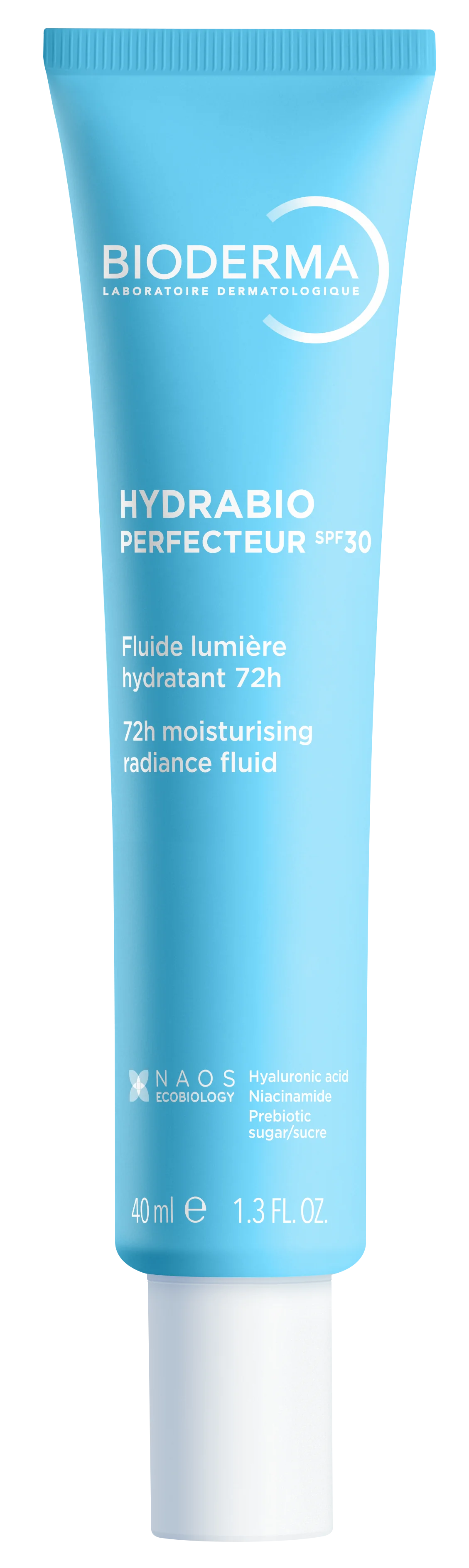 Bioderma Hydrabio Perfecteur SPF 30 nawilżający fluid rozświetlający 72 h, 40 ml