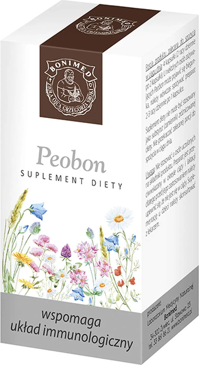 Peobon, suplement diety, 60 kapsułek