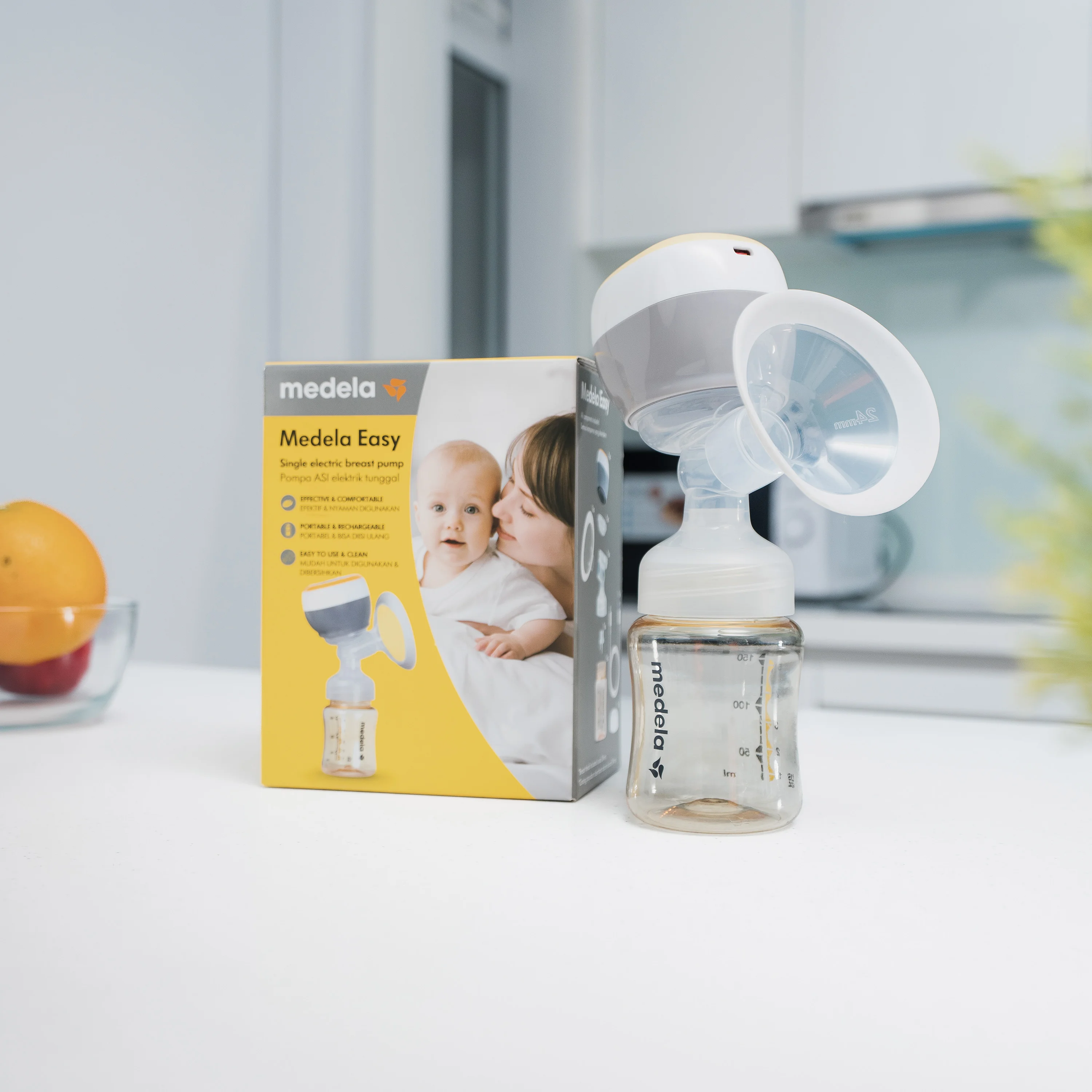 Medela Easy™ dwufazowy, bezprzewodowy, elektryczny laktator na jedną pierś, 1 sztuka