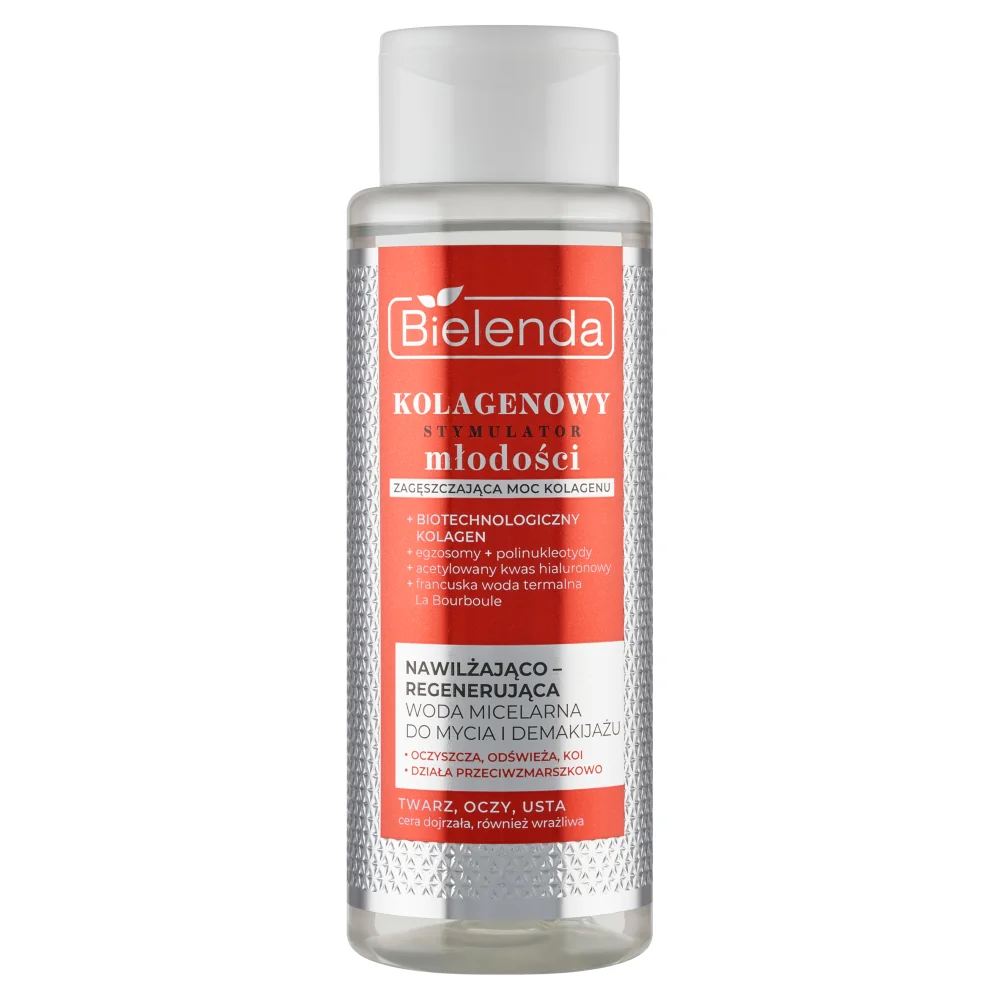 Bielenda Kolagenowy Stymulator Młodości nawilżająco-regenerująca woda micelarna, 60 ml