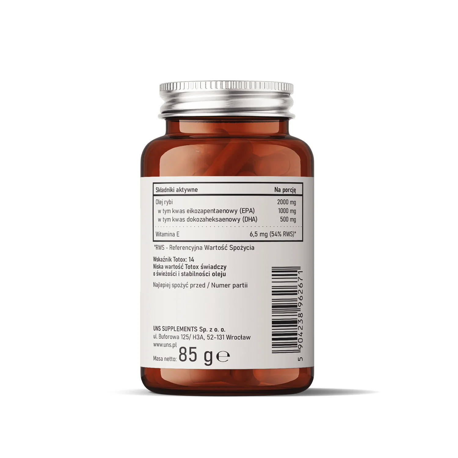 UNS Omega-3 Forte 60 kapsułek miękkich