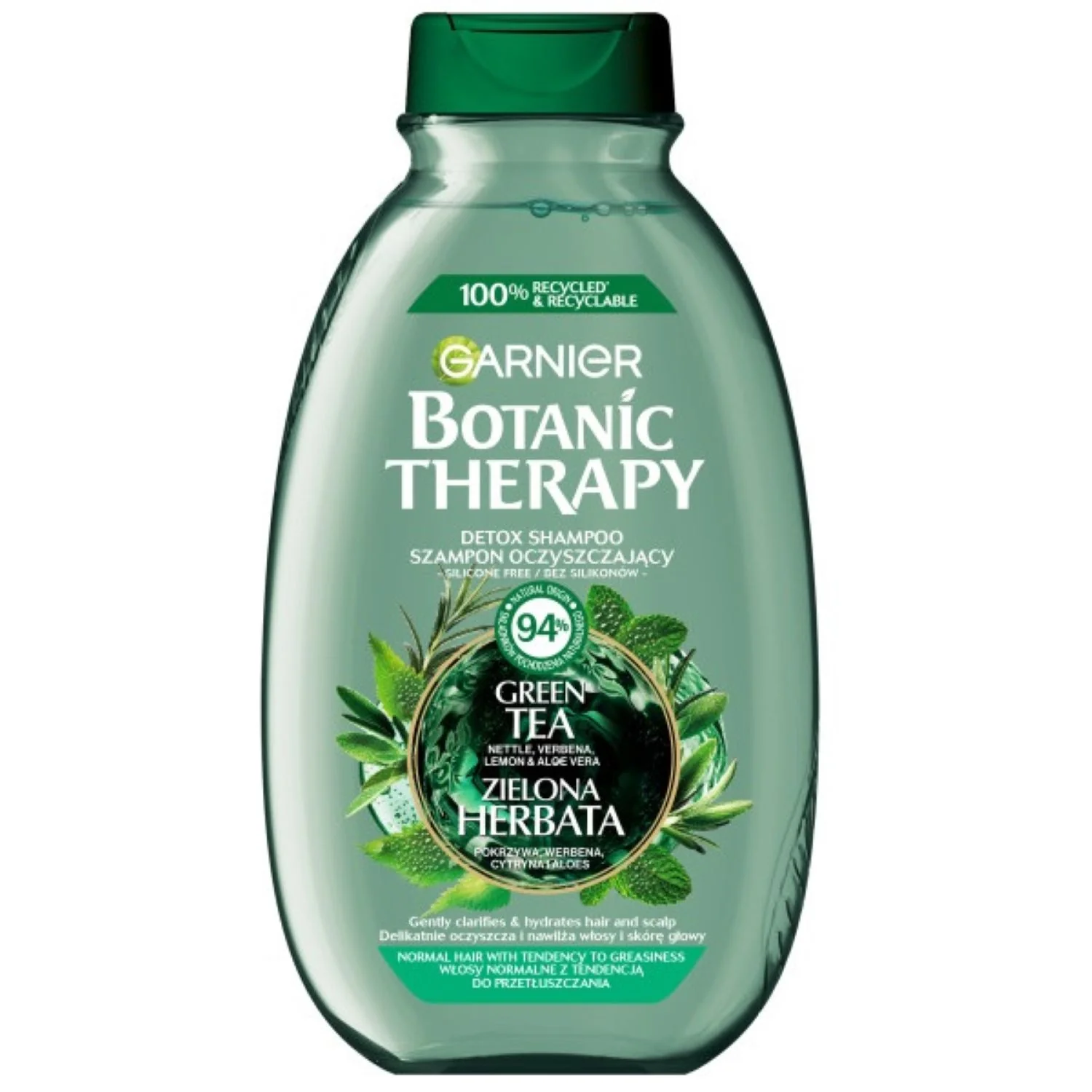 Garnier Botanic Therapy Zielona Herbata Eukaliptus & Cytrus szampon oczyszczający i orzeźwiający, 400 ml