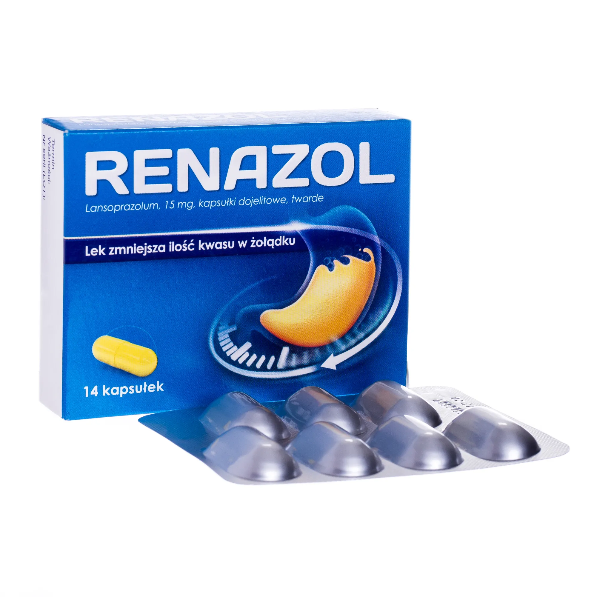 Renazol, 15mg, 14 kapsułek dojelitowych