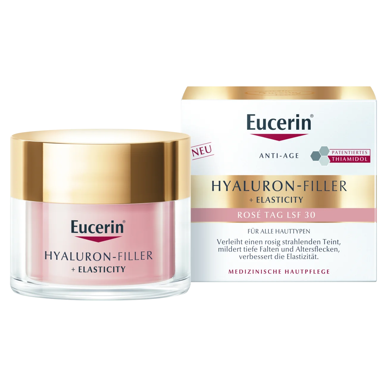 Eucerin Hyaluron-Filler + Elasticity Rose Krem na dzień z SPF 30, 50 ml
