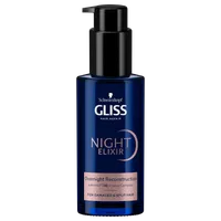 Schwarzkopf Gliss Night Elixir Overnight Reconstruction regenerujący eliksir na noc do włosów zniszczonych i rozdwojonych końcówek, 100ml