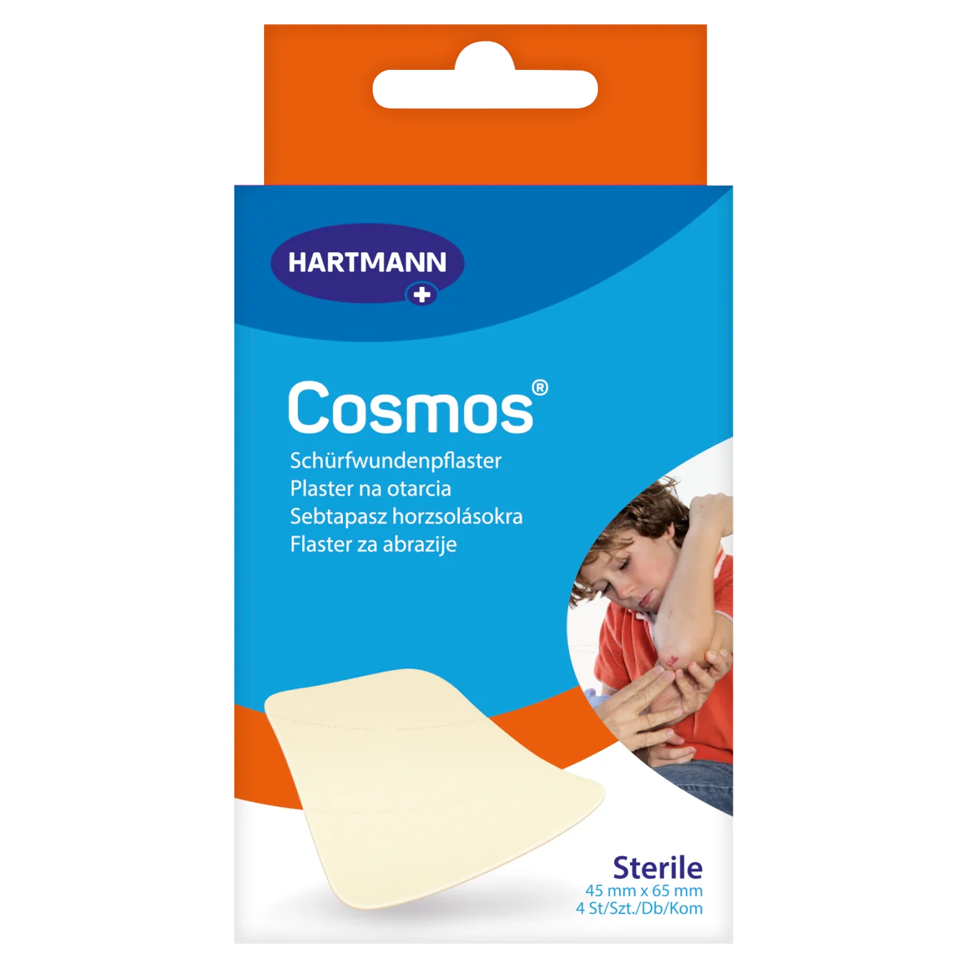 Cosmos plaster na otarcia, 45 x 65 mm, 4 szt.