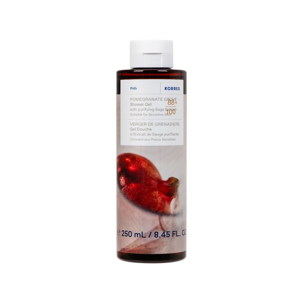 Korres Pomegranate Grove żel pod prysznic, 250 ml