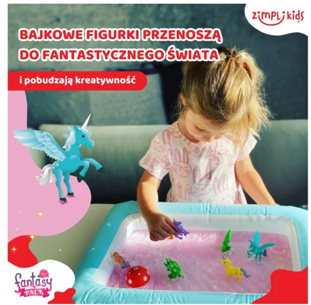Zimpli Kids Gelli Worlds Fantasy Pack zestaw do tworzenia gelli z figurkami i tacą