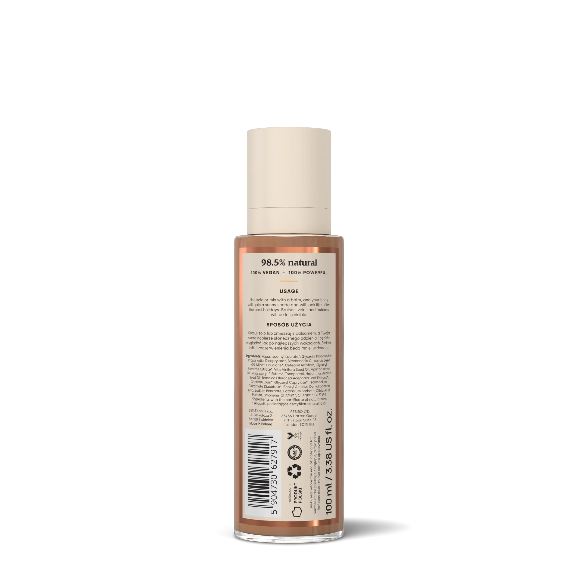 Resibo Superstar rozświetlający balsam do ciała, 100 ml