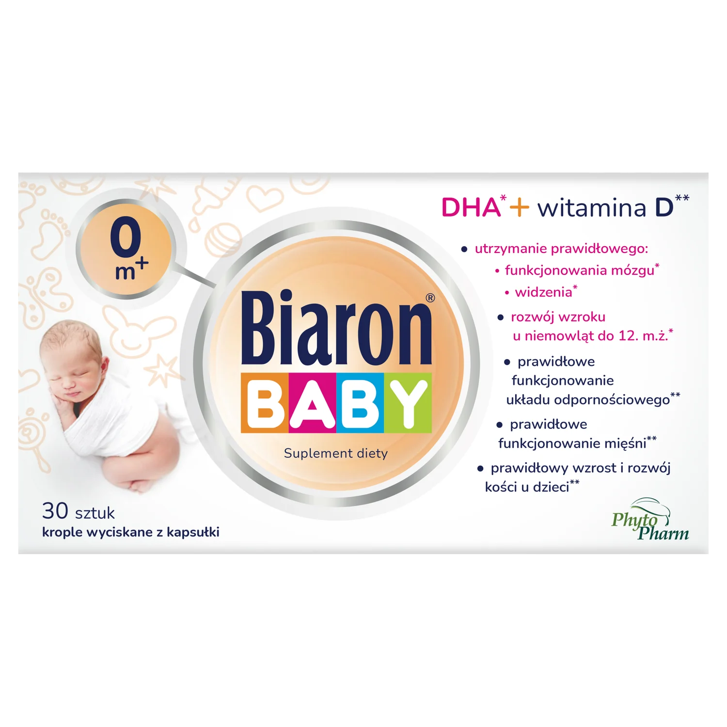 Biaron Baby 0 m+ 30 kapsułek twist-off
