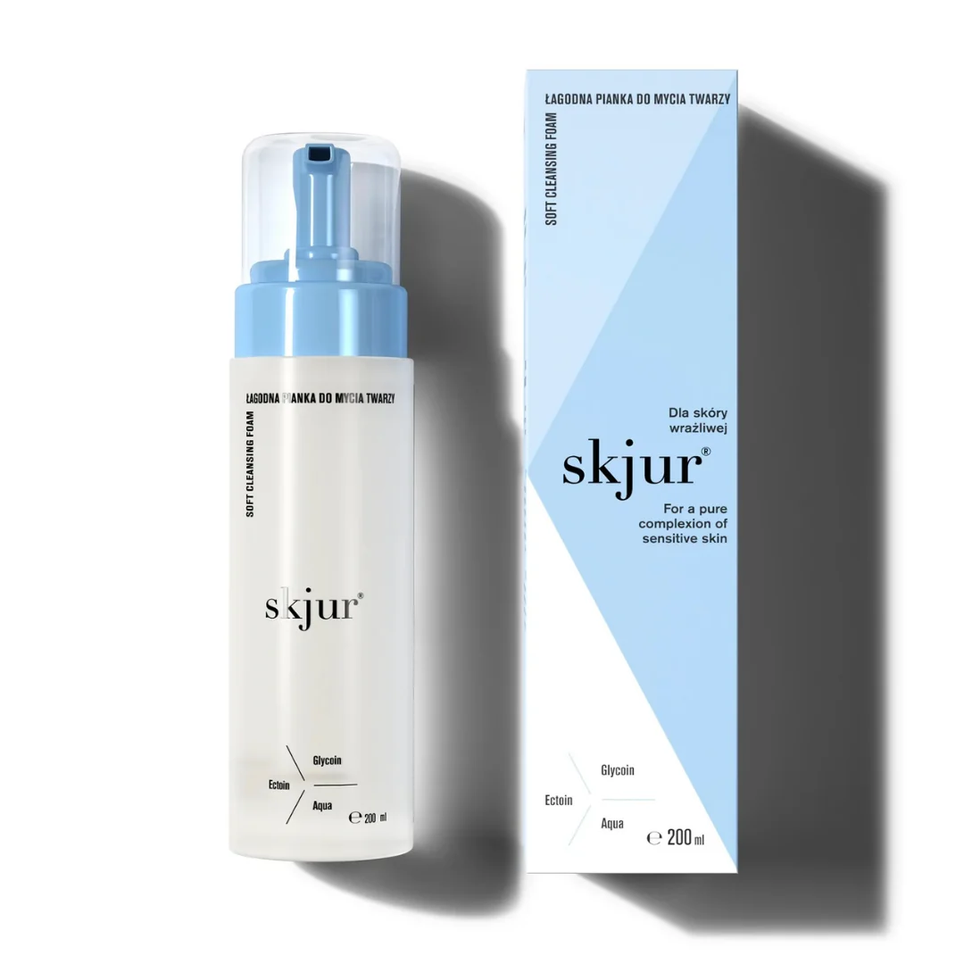 skjur® łagodna pianka do mycia twarzy, 200 ml