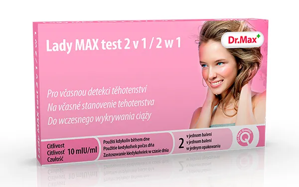 Lady Max Dr.Max,  test ciążowy paskowy, 2 sztuki
