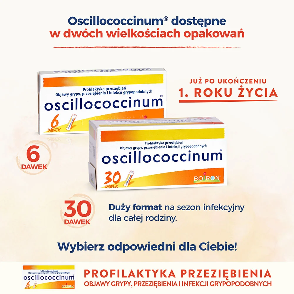 Boiron Oscillococcinum granulki w pojemniku jednodawkowym, 6 dawek