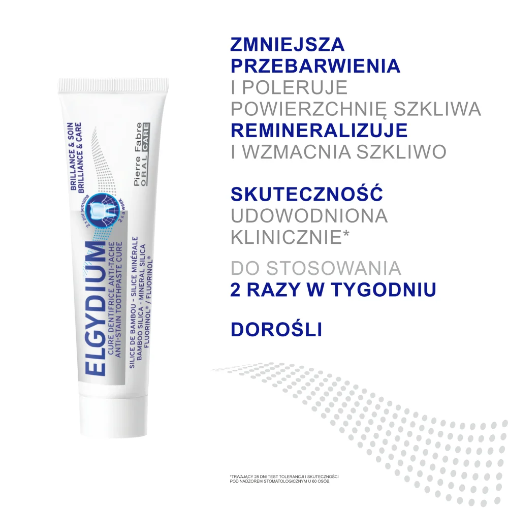 Elgydium Brilliance & Care pasta do zębów, przeciw przebarwieniom, 30 ml