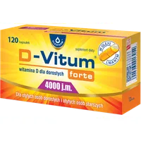 D-Vitum forte 4000 j.m., suplement diety, 120 kapsułek