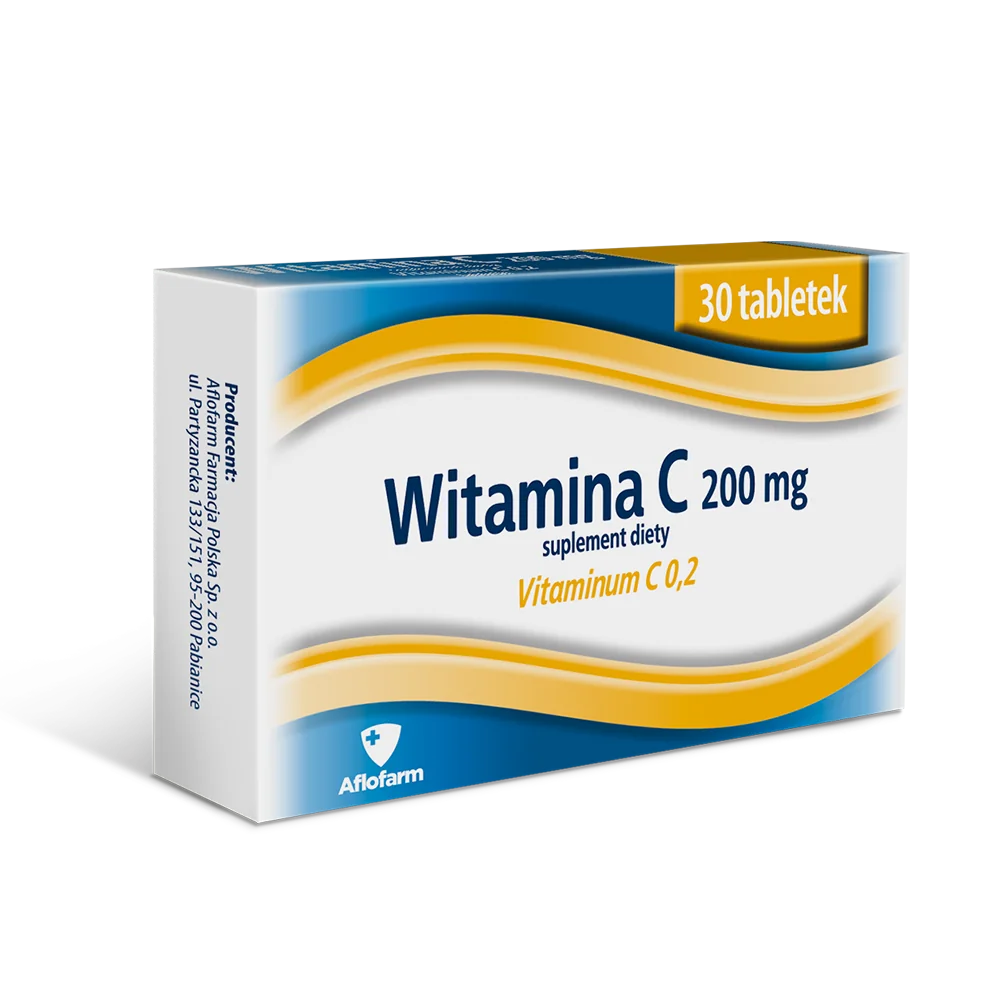 Aflofarm Witamina C 200 mg 30 tabletek