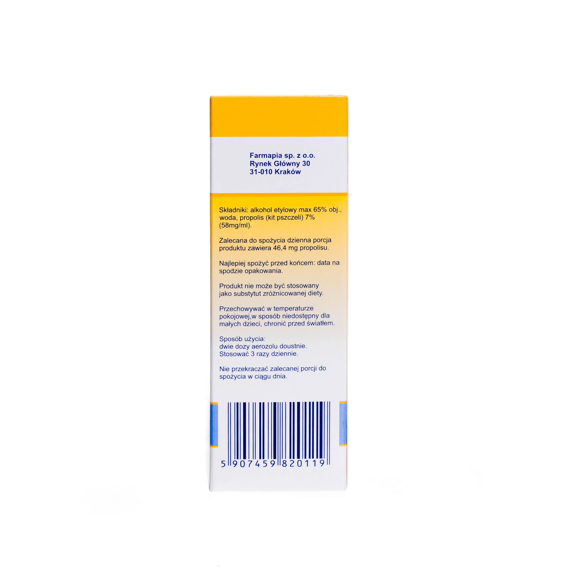 Propolis aerozol 7%, 20 ml