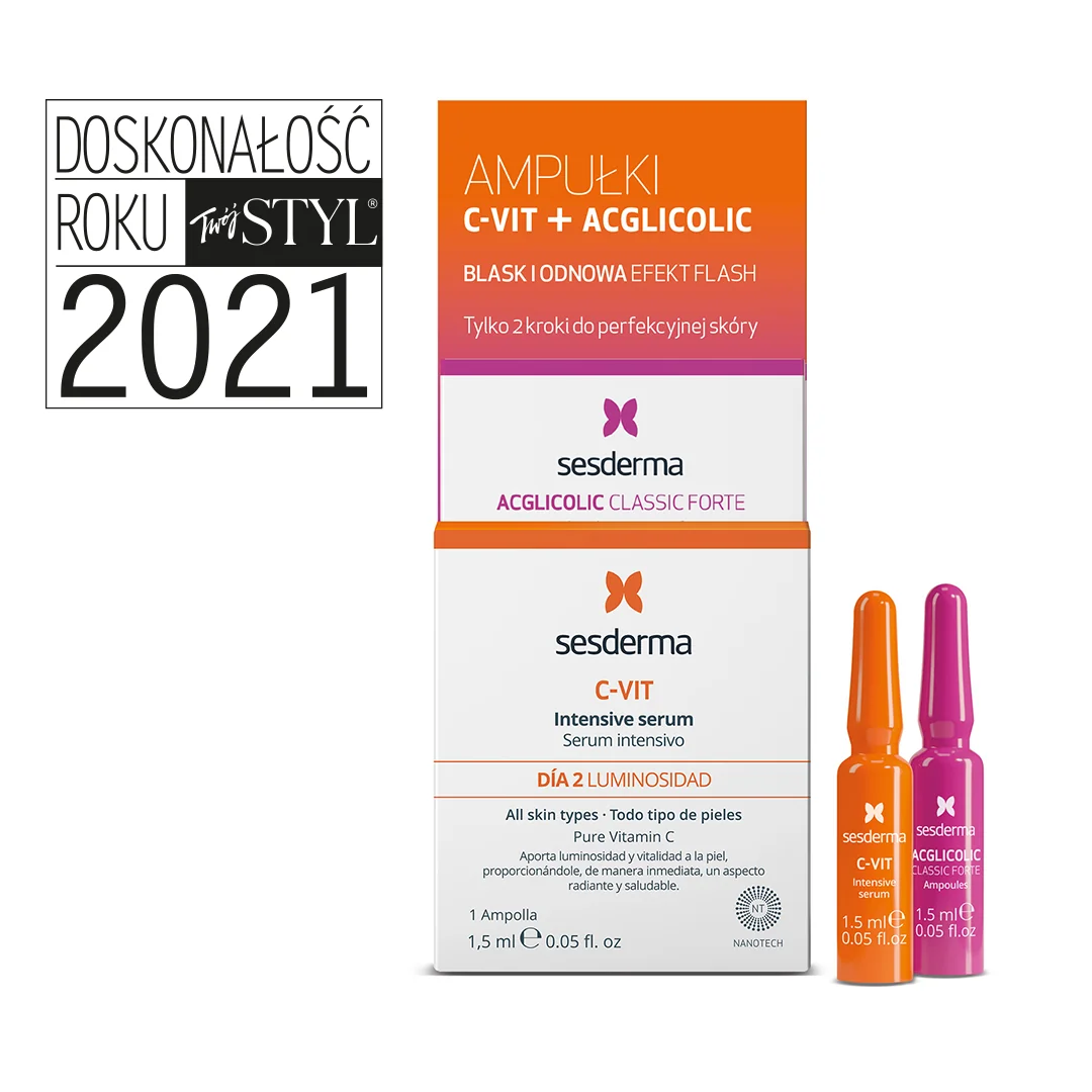 Sesderma EFEKT FLASH Acglicolic + C-VIT 12%, 2 ampułki