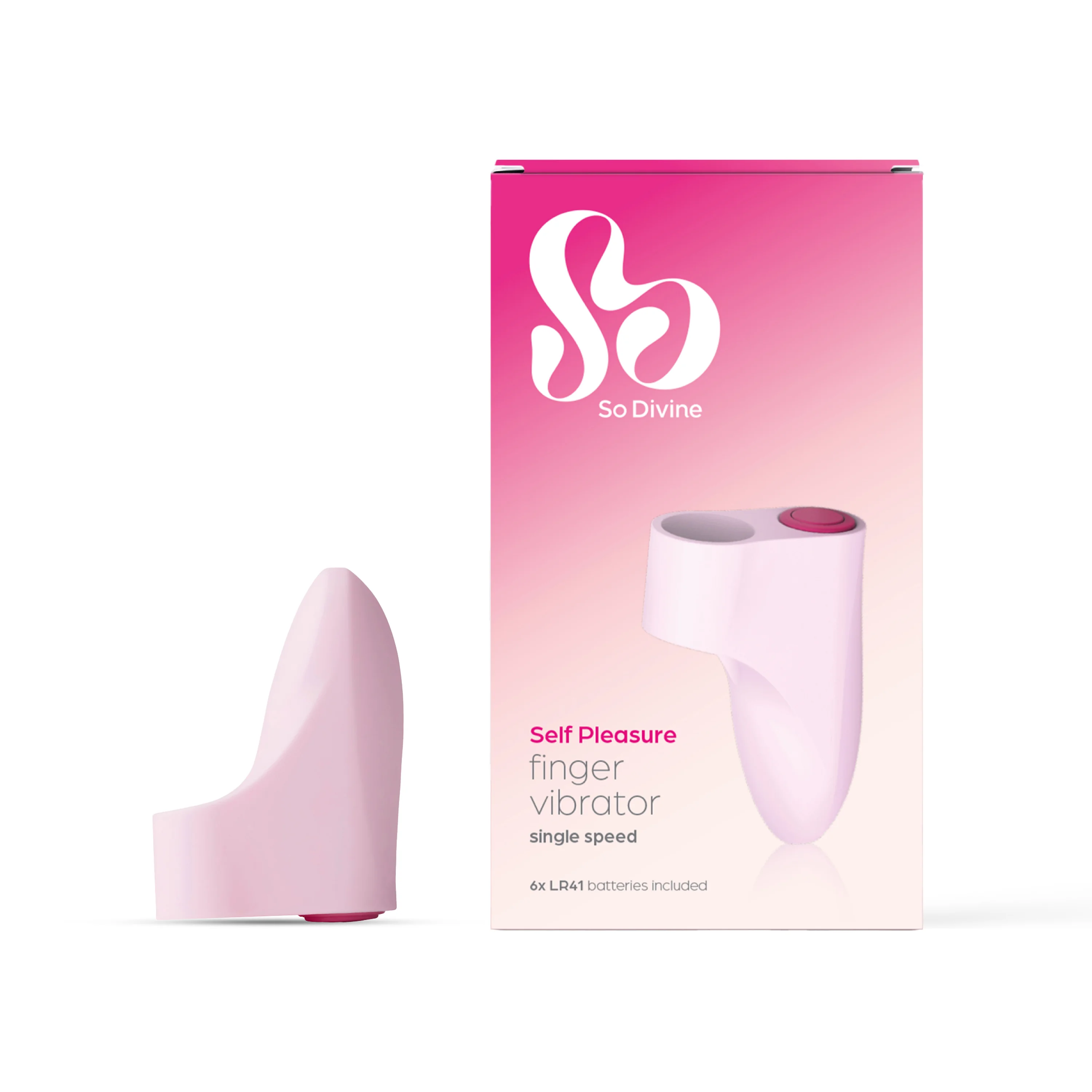 So Divine Amour Lipstick wibrator na palec różowy, 1 szt.