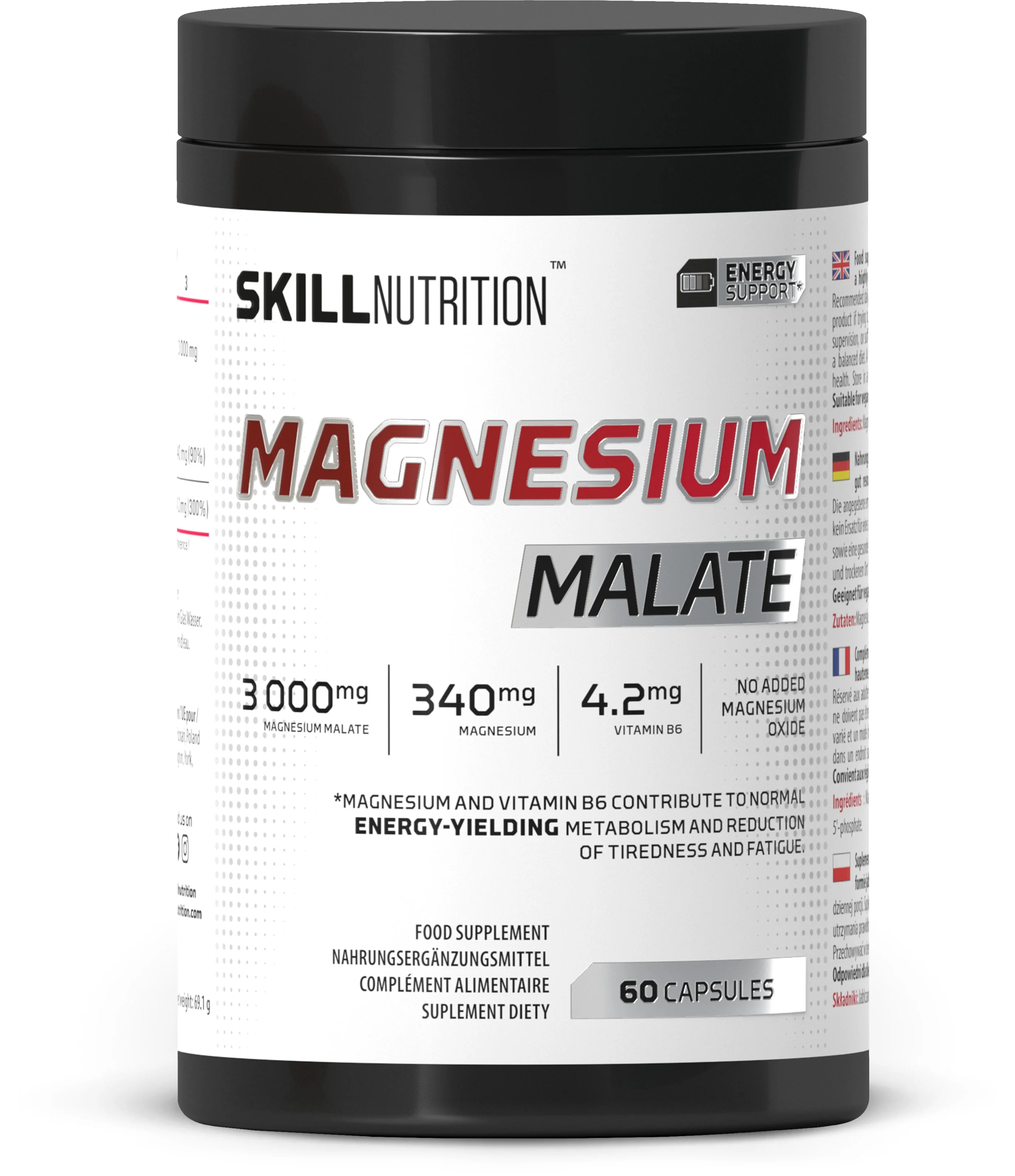 Skill Magnesium Malate 60 kapsułek