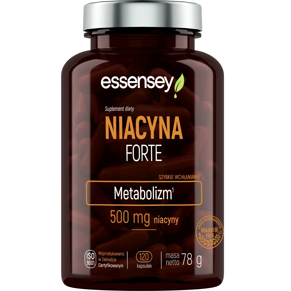 Essensey Niacyna Forte 120 kapsułek