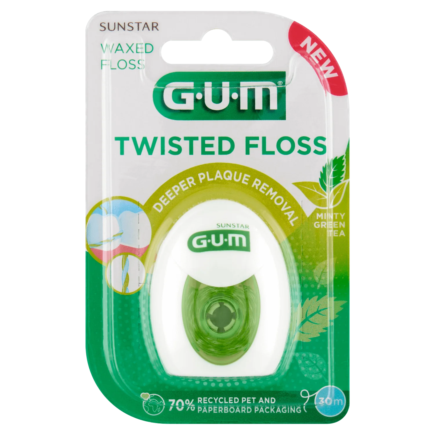 Gum Twisted Floss nić dentystyczna, 30 m