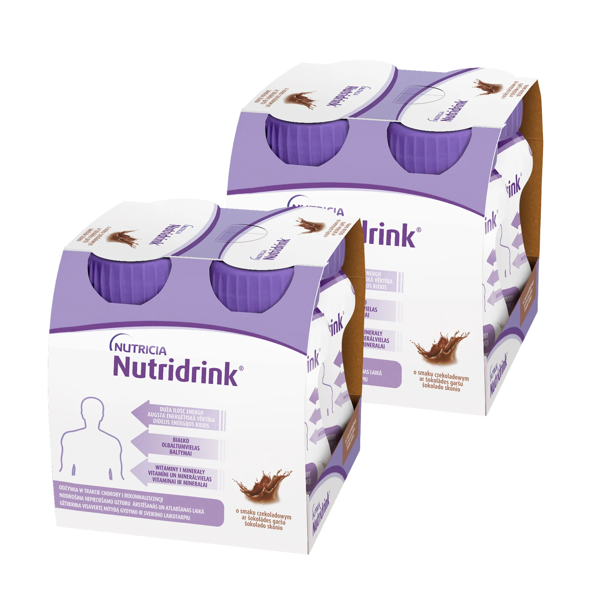 Nutridrink płyn o smaku czekoladowym,  2 x 4 x 125 ml