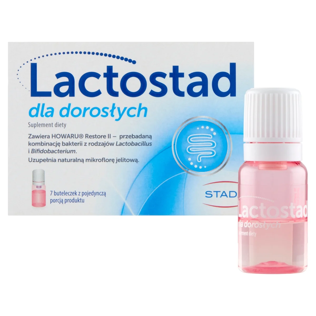 Lactostad dla dorosłych suplement diety, 7 buteleczek