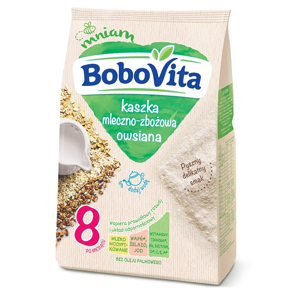 BoboVita, kaszka mleczno-zbożowa owsiana po 8 miesiącu, 230 g kaszka mleczno-zbożowa owsiana, 230 g