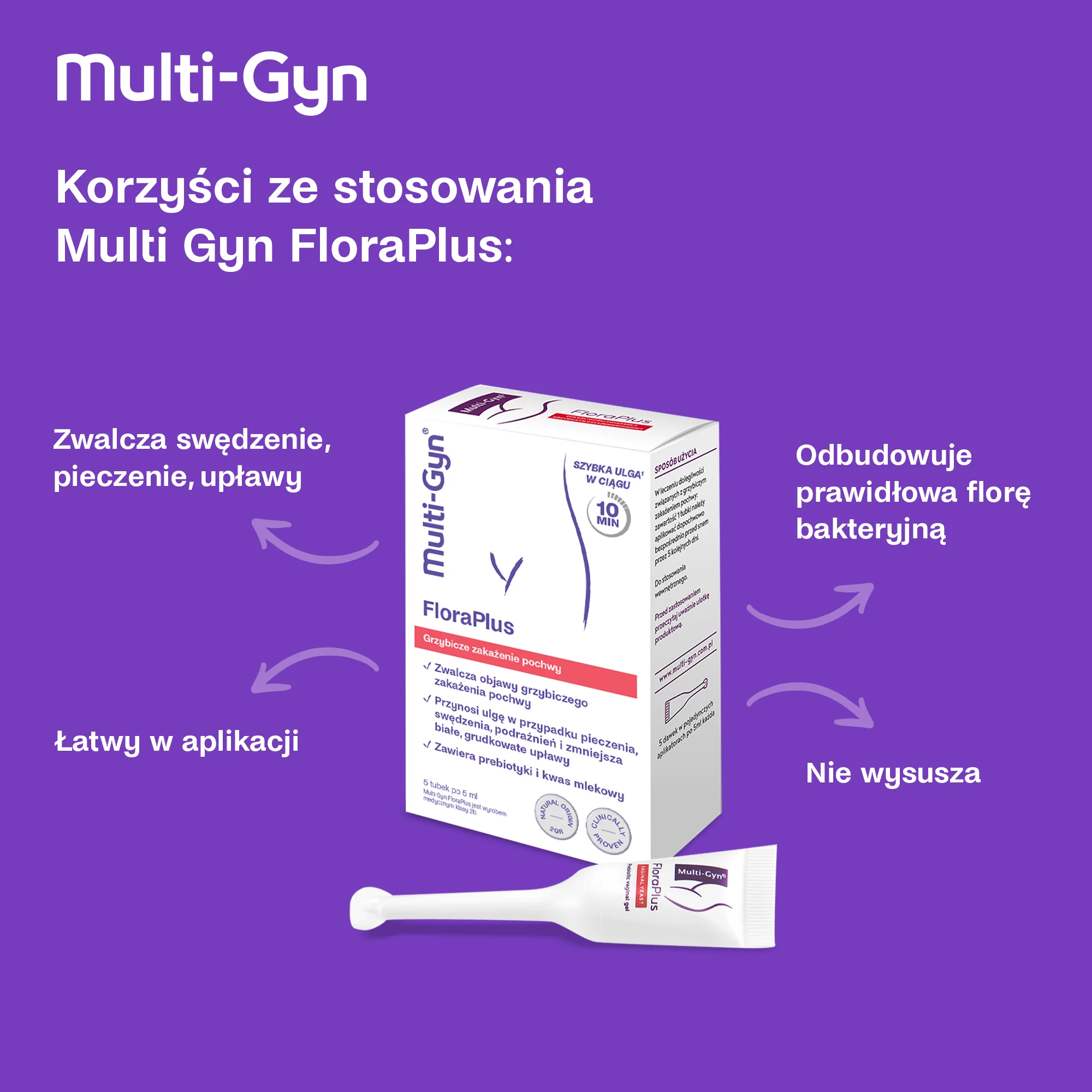 Multi-Gyn FloraPlus żel dopochwowy, 5x5ml