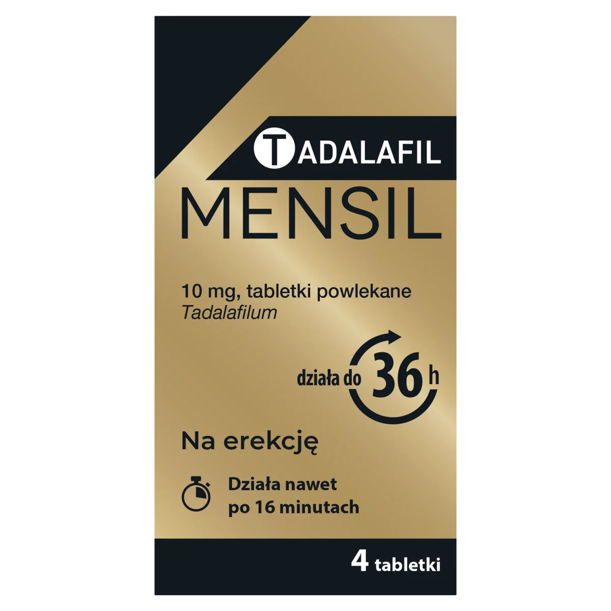 Tadalafil Mensil 10 mg 4 tabletki powlekane