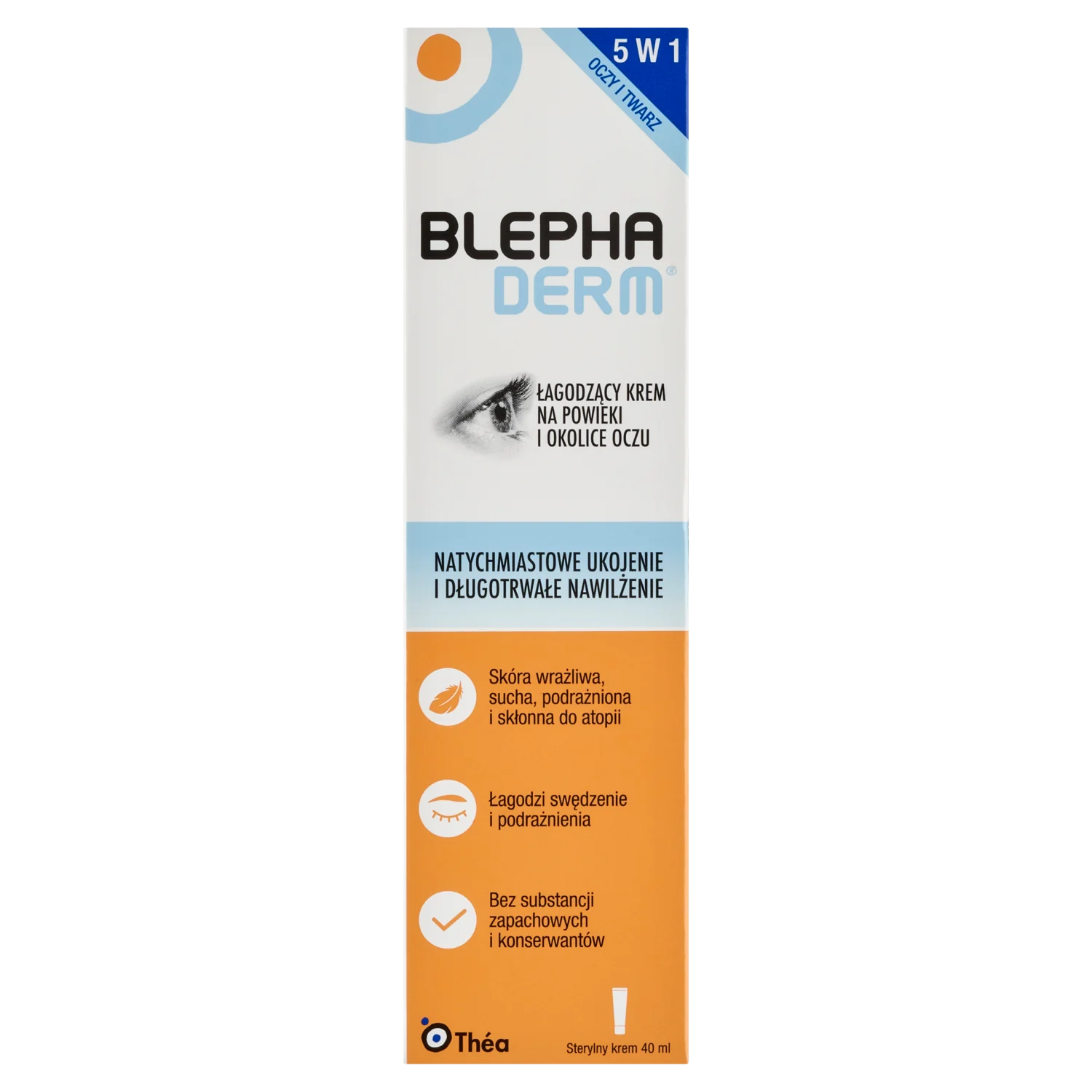 BLEPHADERM® łagodzący krem na powieki i okolice oczu, 40 ml