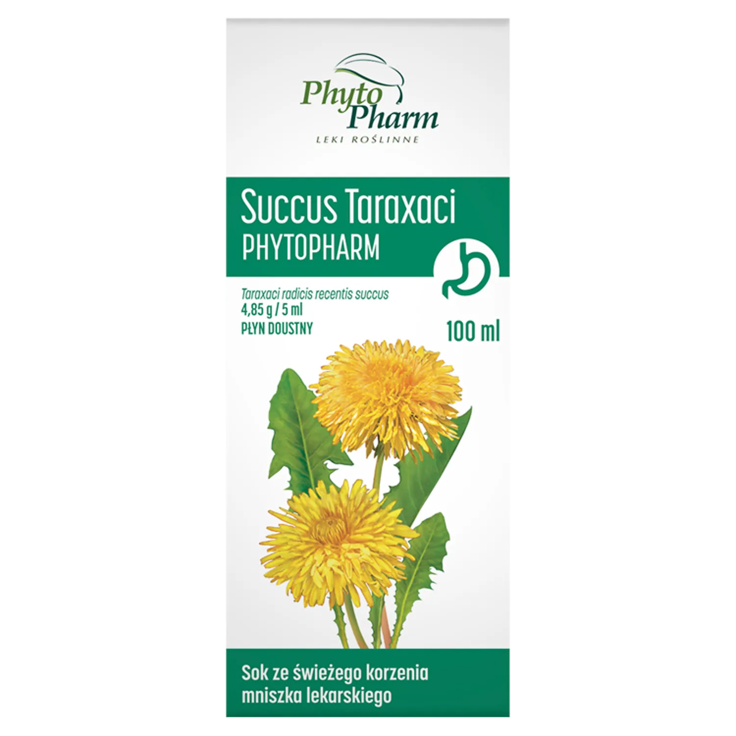 Succus Taraxaci Phytopharm 4,85 g/5 ml płyn doustny, 100 ml