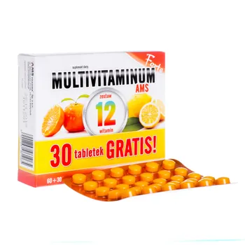 Multivitaminum AMS, 60 tabletek + 30 gratis 