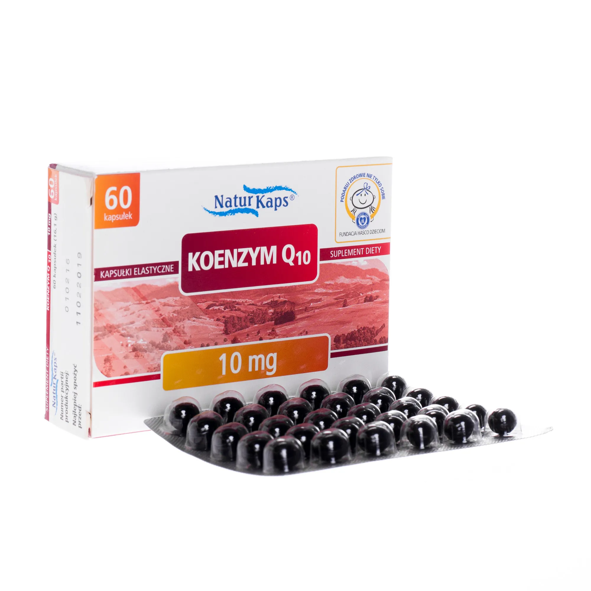 NaturKaps, Koenzym Q10, 10 mg, 60 kapsułek elastycznych