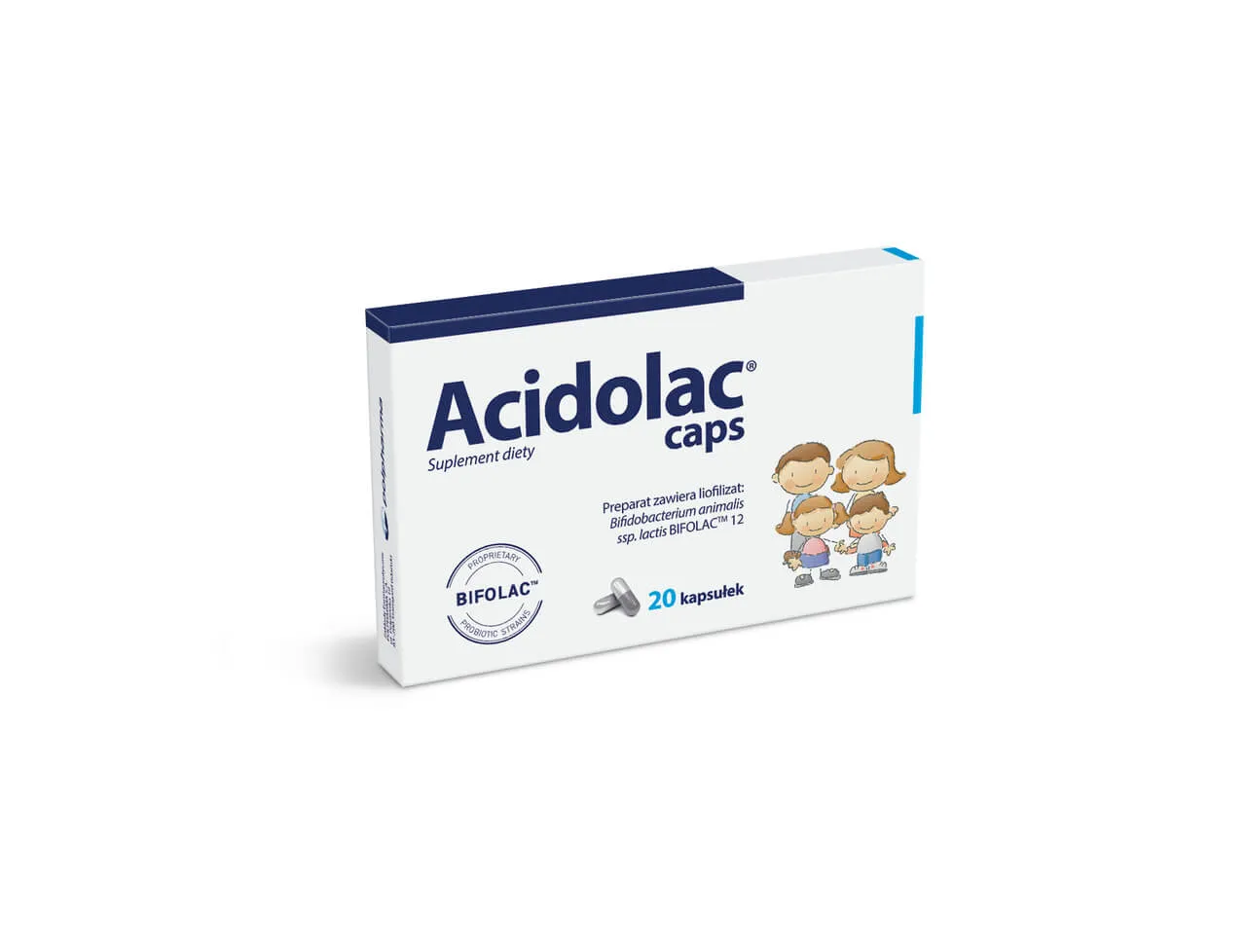 Acidolac Caps, suplement diety, 20 kapsułek