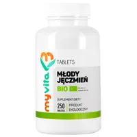 MyVita, Młody jęczmień Bio 500mg, ekologiczny, suplement diety, 250 tabletek