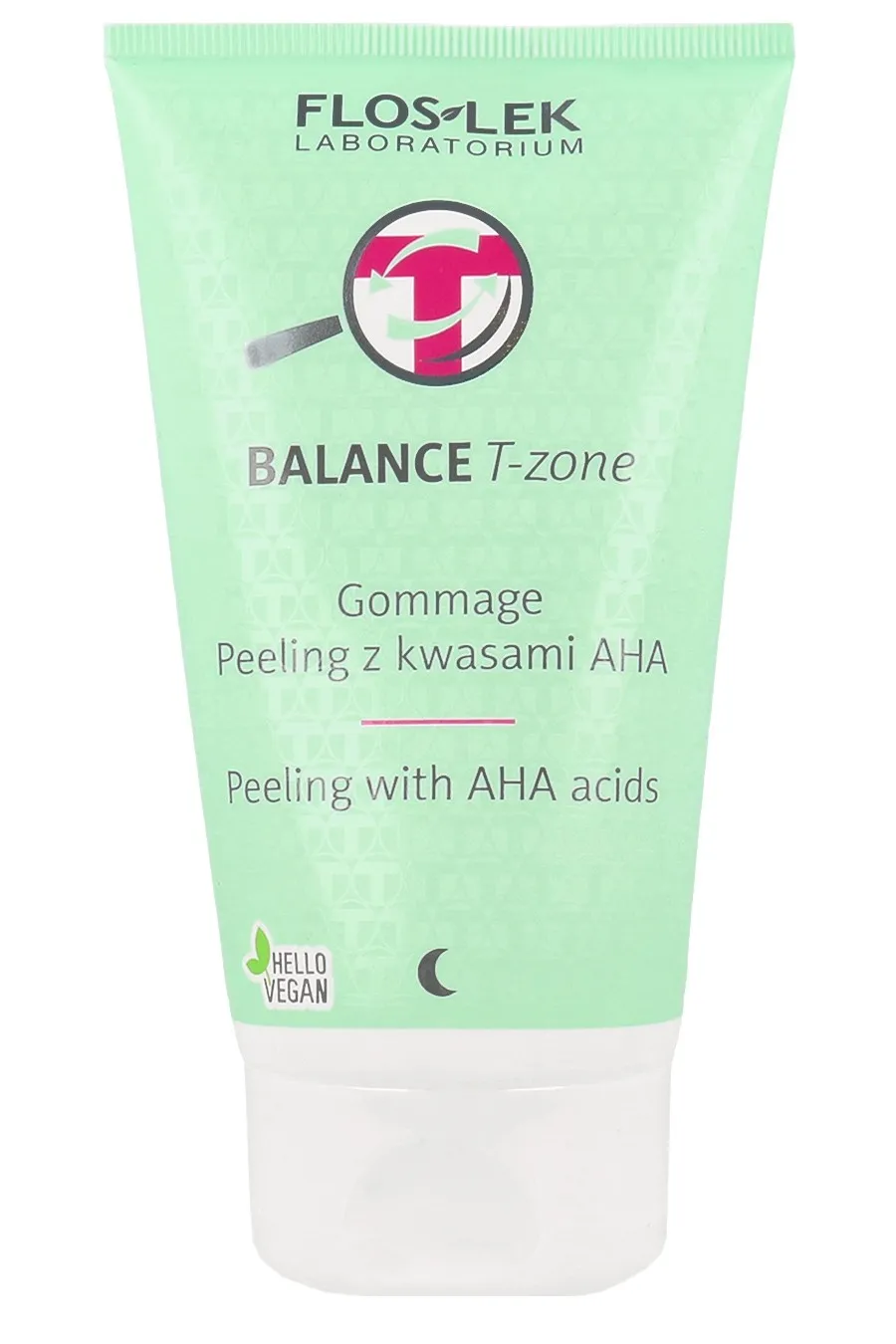 Flos-Lek Balance T-Zone, gommage peeling z kwasami AHA, 125 g