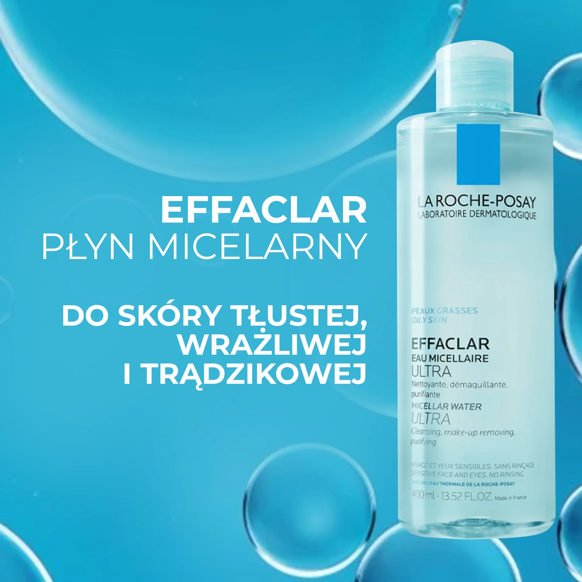 La Roche-Posay Effaclar woda micelarna, 400 ml