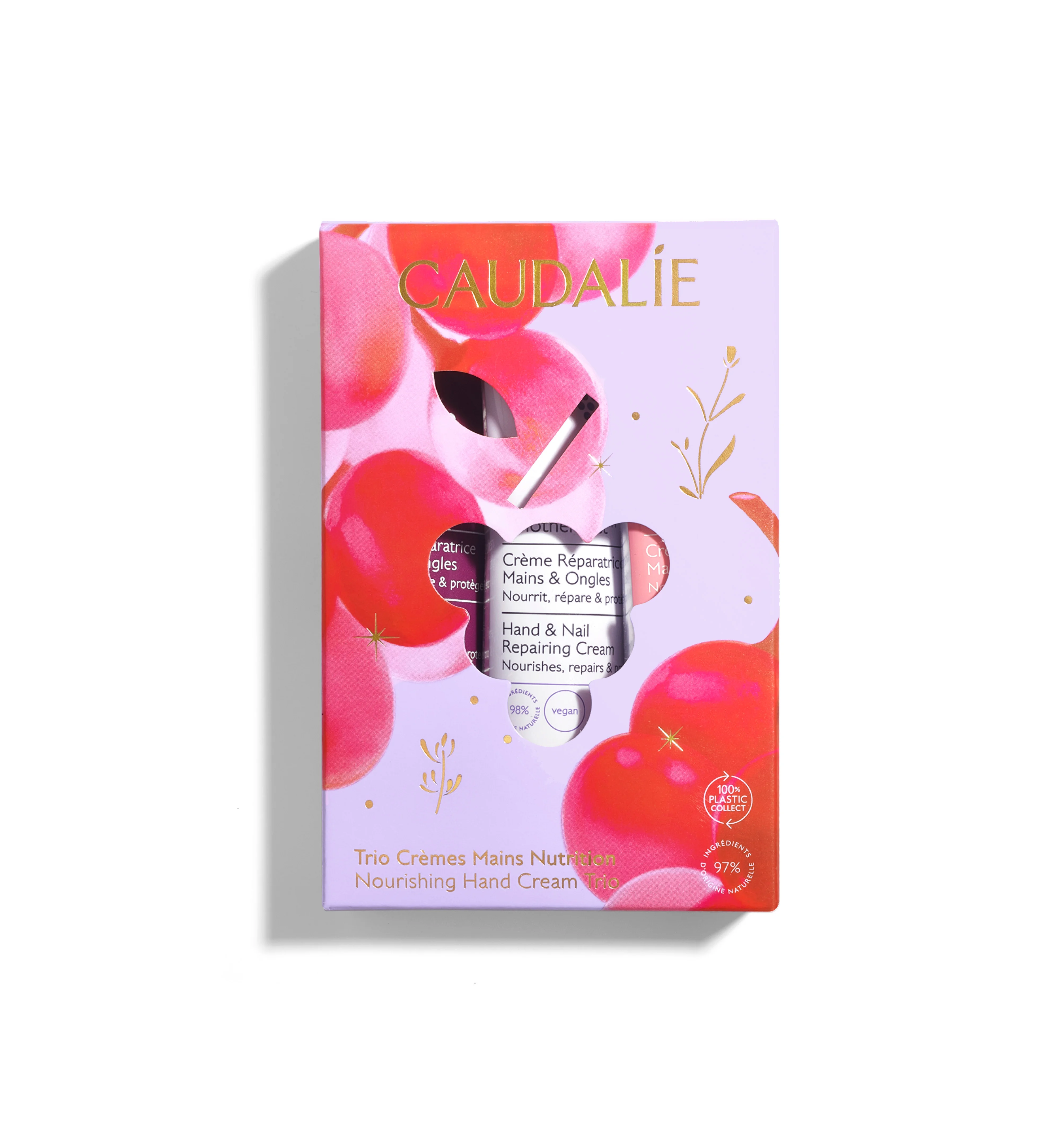 Caudalie Zestaw Hand Cream Trio krem Vinotherapist 30 ml + krem Thé des Vignes, 30 ml + krem Rose de Vigne, 30 ml