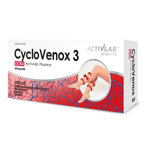 Activlab Pharma CycloVenox 3 Extra, suplement diety, 60 kapsułek
