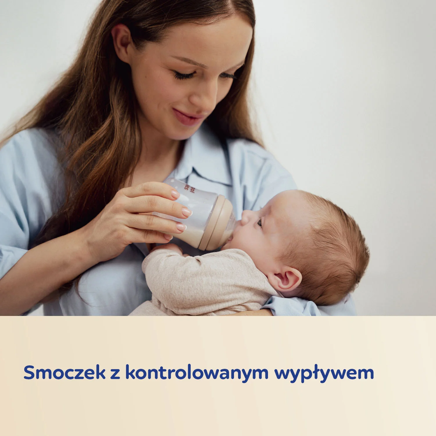 Canpol Babies Natural Shape butelka ze smoczkiem dwustrefowym 150 ml, 1 sztuka