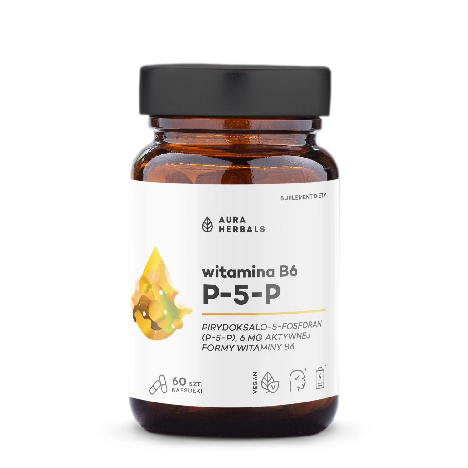 Aura Herbals Witamina B6 P-5-P 6 mg 60 kapsułek