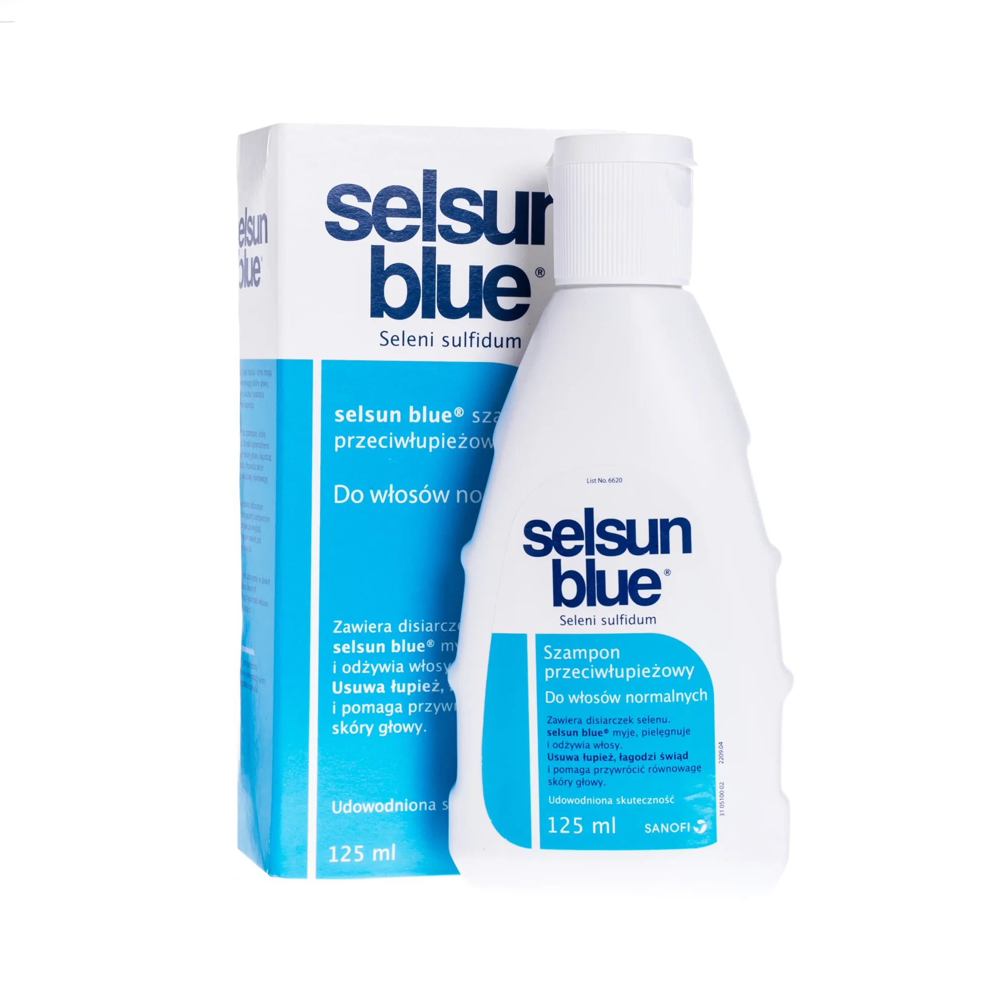 Selsun Blue, szampon przeciwłupieżowy do włosów normalnych, 125 ml 