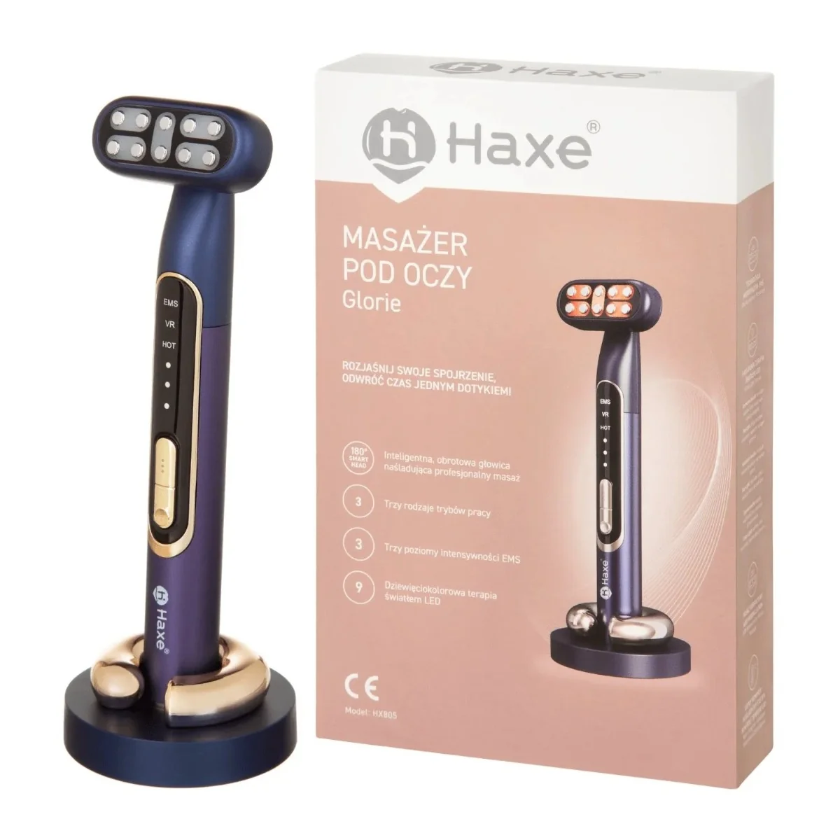 Haxe Masażer pod oczy Glorie, 1 sztuka