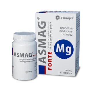 Asmag Forte 500 mg (34 mg Mg2+) 50 tabletek