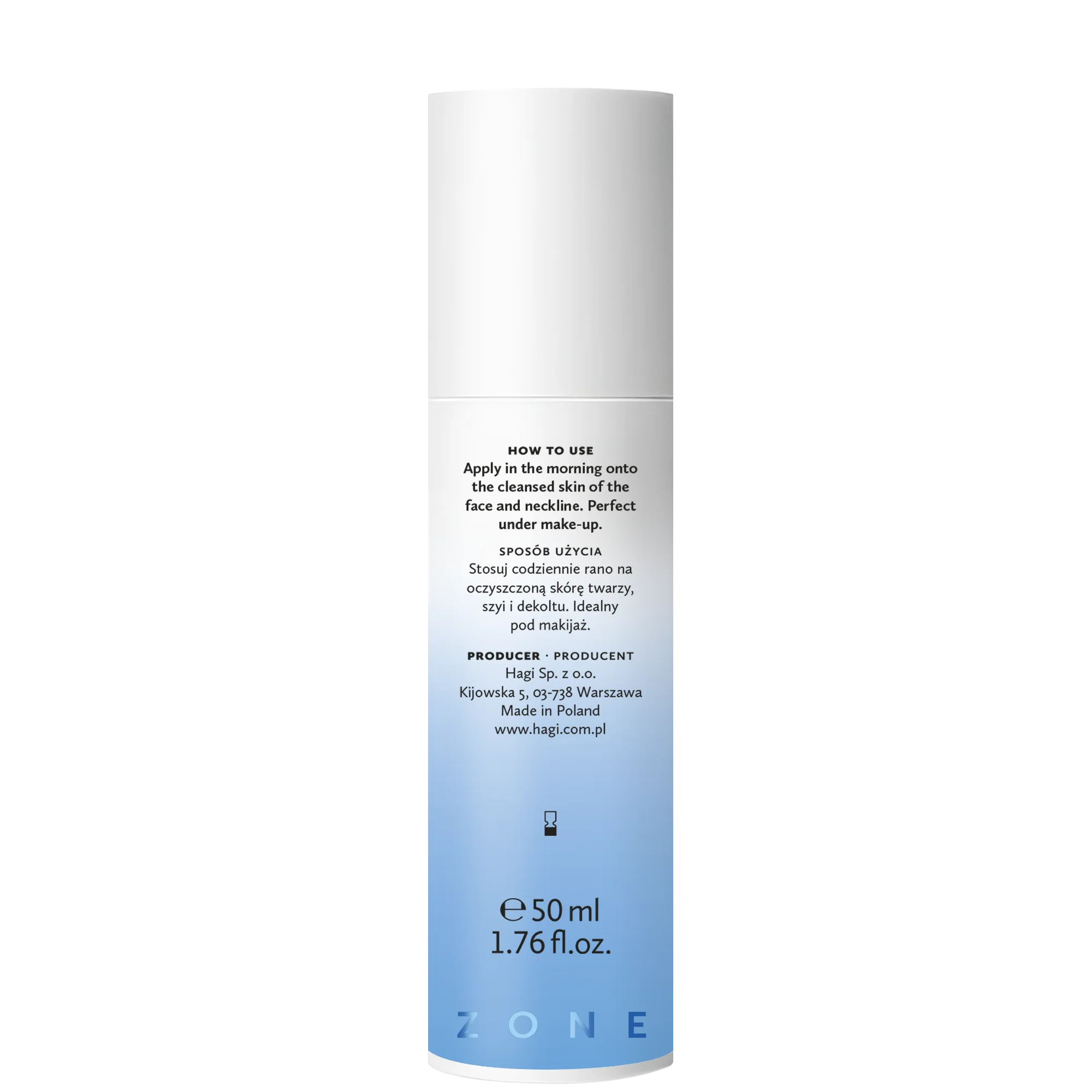 Hagi Aqua Zone krem głęboko nawilżający na dzień cera normalna i sucha, 50 ml